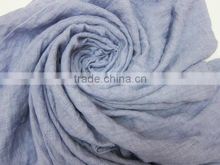 Hot Selling Fashion Ladies Plain Cotton Linen Hijab Shawl Scarf 2016