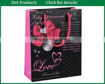 Matt Wholesale Garment Paper Bag with Ribbon