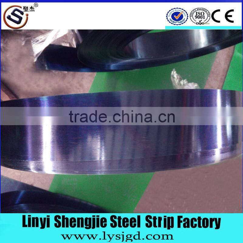 Blue tempered and hardened steel strip for tools