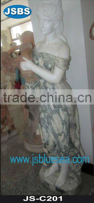 Stone sculpture of modern soldier