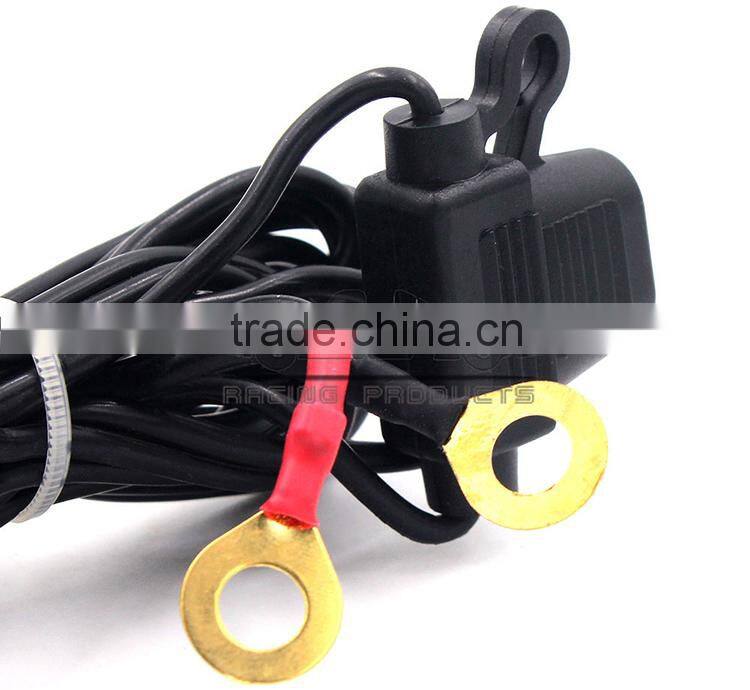 BJ-UPS-004 Waterproof Dual Motorcycle Mobile Phone USB Power Supply Cigarette Lighter 12V