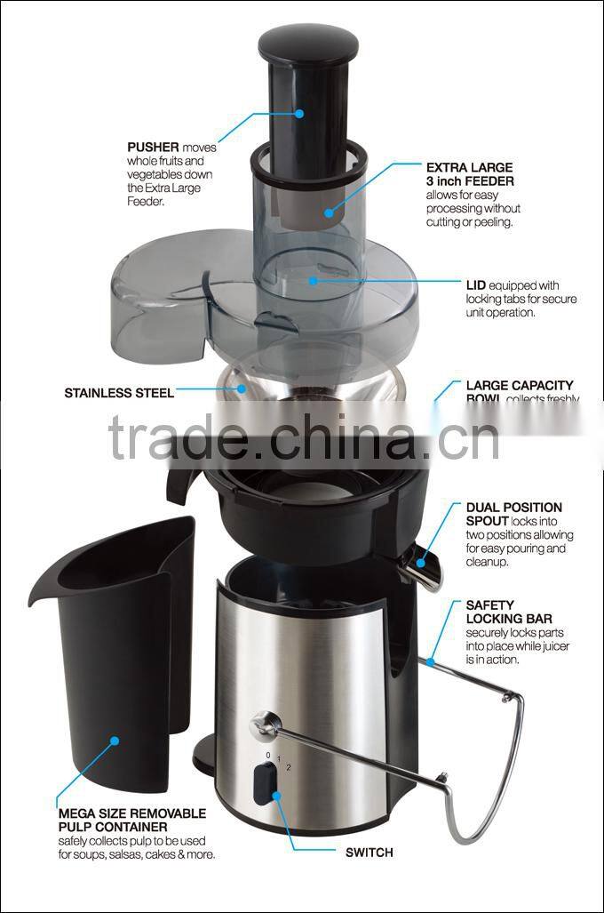 grapefruit centrifuge high quality power juicer with 850W 2L pulp container