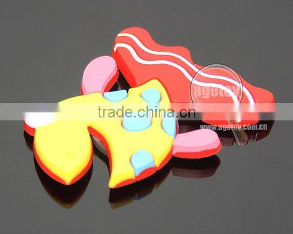 Cartoon Cute Goldfish Shaped Soft Rubber Injection Molding Promotional PVC Magnet For Fridge