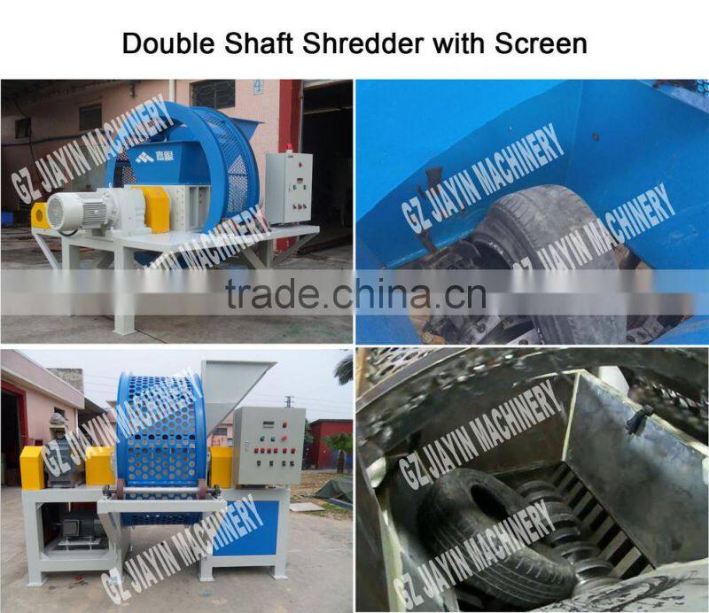 Low Speed Twin Shaft Waste Tire Shredder, Used Tire Crusher, Tire Shredding Machine