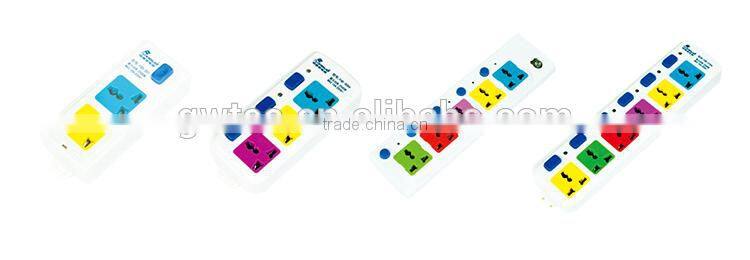 Universal portable extension wall socket set