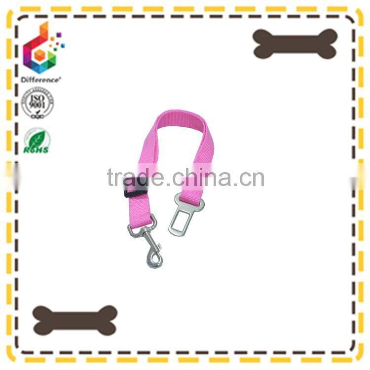 High quality pink dog car safety belt