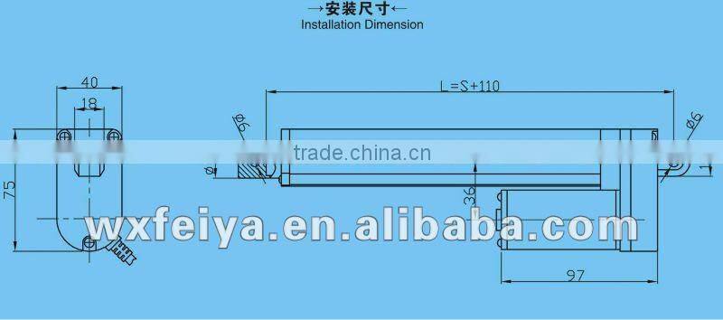 FY017 Electric mini linear actuator Mini linear actuator 12v 24v 400mm thrust