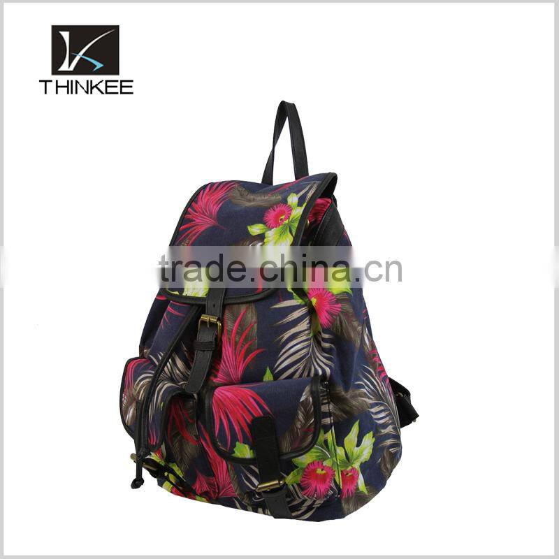 Girls drawstring bag 2016 new model hot sale fashion drawstring backpack bag