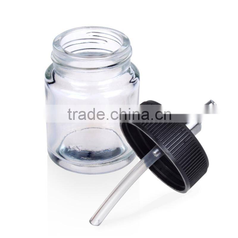 2pcs/lot Air Brush Glass Bottle Jar AS-41