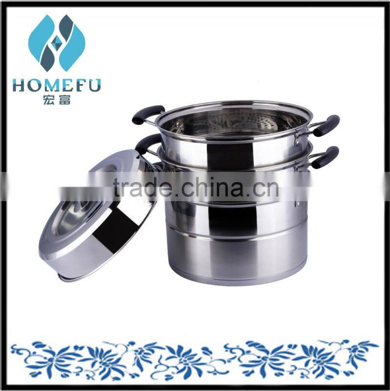 multi-layer stainless steel dim sum steamer cooking pot with glass lid as seen on tv