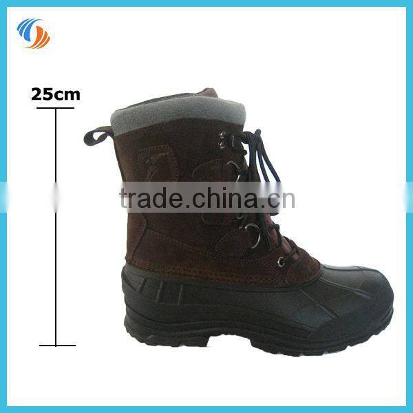 2014 new winter leather snow boots