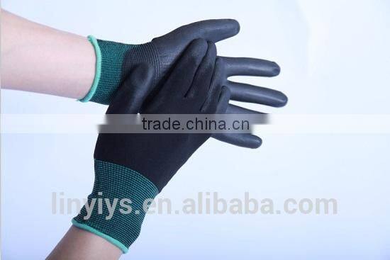 Cheap Economic 13G PU Glove PU Palm Coated Palm Fit Safety Work PU Gloves for Safety