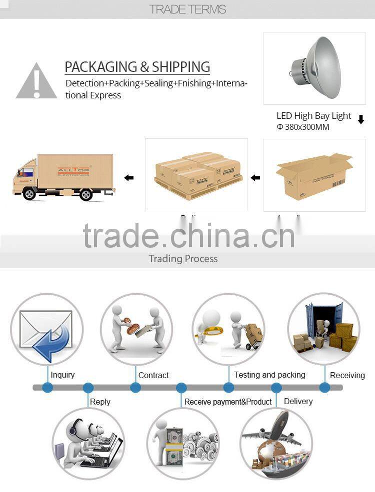 High lumen bridgelux cob e40 50w led highbay lamp