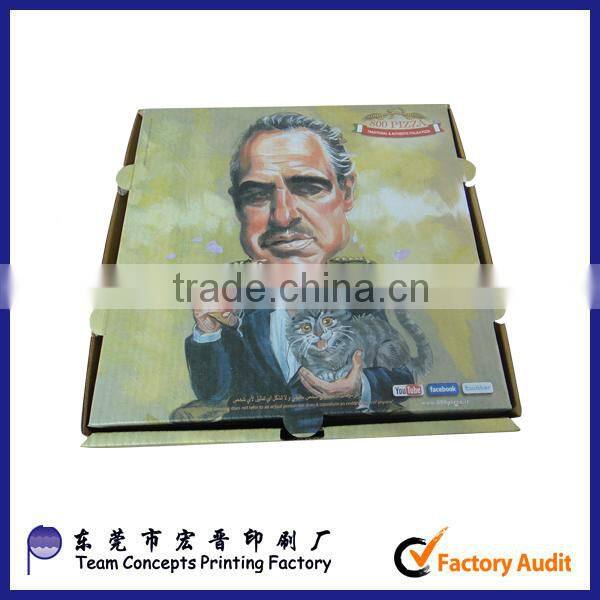 cheap custom black pizza box