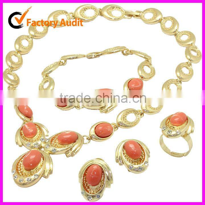 2012 18K gold plated gift jewelry set