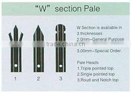 Red pvc coated palisade fence manufacturetrading