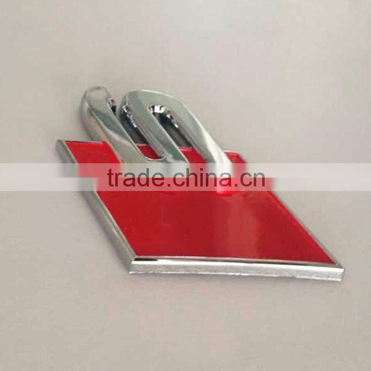 Manufacturer 3D outdoors chrome logo sticker car emblem badge