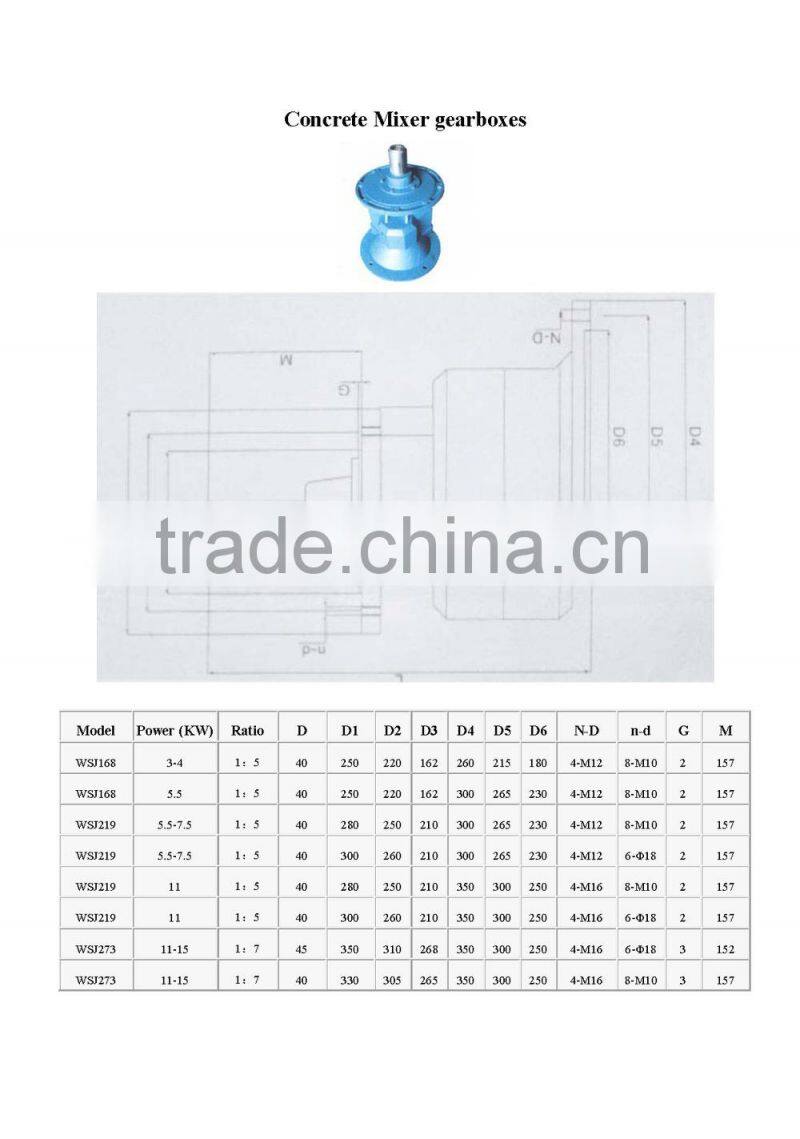 WSJ series screw conveyer gearbox