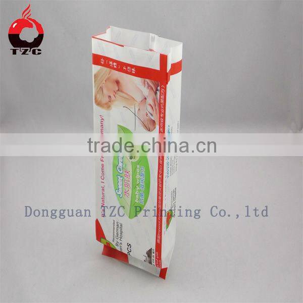 CPP/VMCPP printed middle seal side qussete bag for food packaging