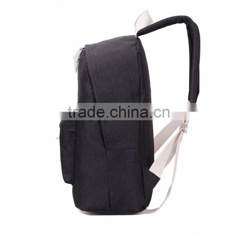 High quality fashionable canvas backpacks for school teenage girls
