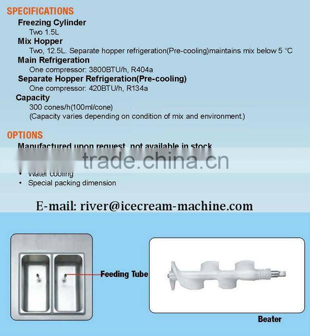 Soft serve, South America, ice cream powder, ice cream machine