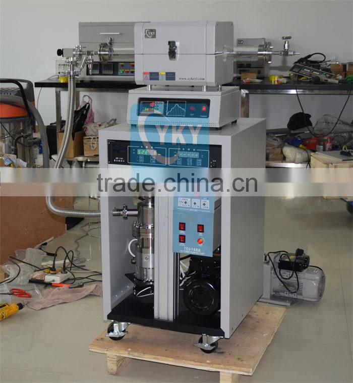 Laboratory high temperature tube furnace with turbo pump/high vacuum horizontal tube furnace