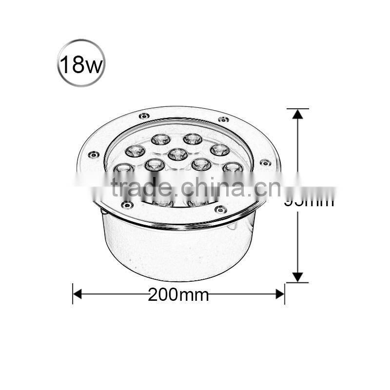 RGB Waterproof Outdoor Underwater 1W LED Underground Light
