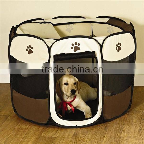 PAW printing Pet Playpen Dog Cat Soft Crate Cage Tent Travel Puppy Portable Exercise
