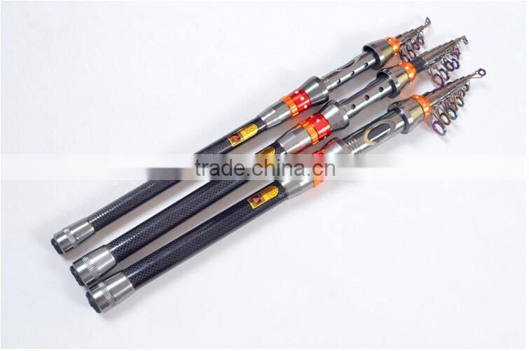 Super Light Carbon Portable Telescopic Pole Saltwater Casting Spinning Fish Pole Hand Sea Fish Tackle Wholesale 1.8-3.6M