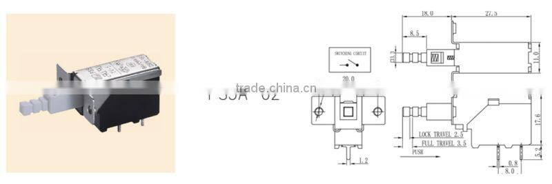 Power push button switch