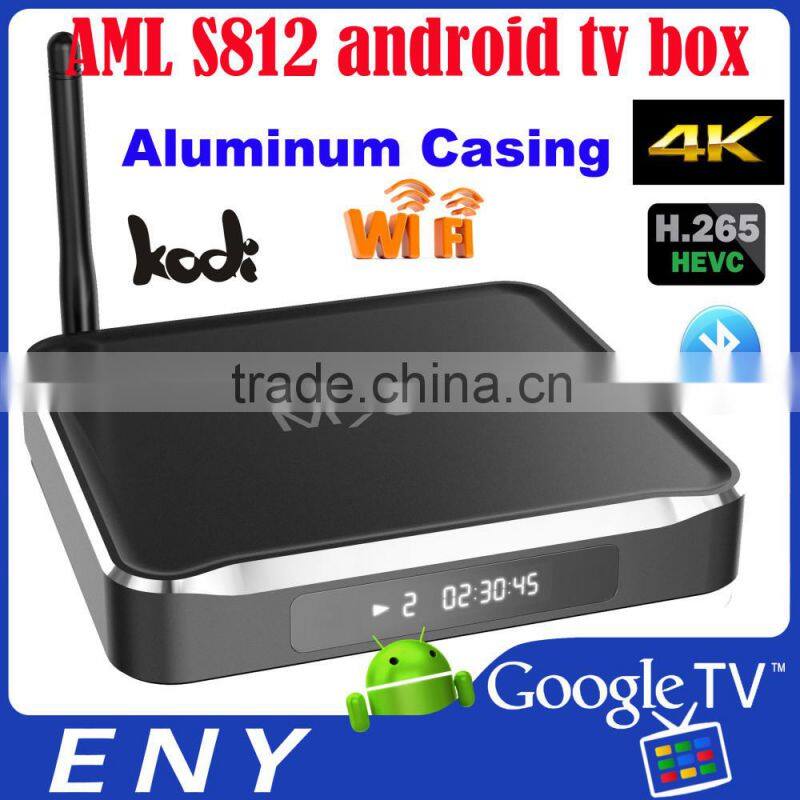 AML S812 Quad core RJ45 802.11B/G/N WIFI Dual band wifi android tv box 2gb ram cocobox