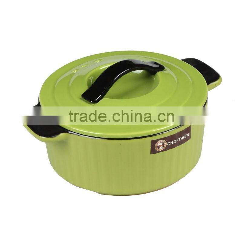 korea popular ceramic cooking ware with shining color