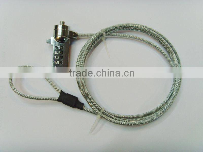 Security laptop lock with combination,high security combination lock,notebook computer lock CH-902