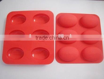 2 cavities handmade silicone soap mould