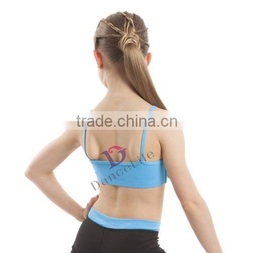 C2417 Wholesale cotton lycra sexy crop bra tops for dance & sports