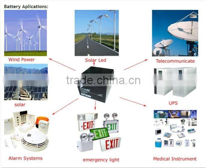 12VHC26 high capacity Deep Cycle VRLA sealed lead acid Battery