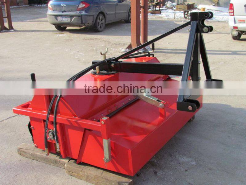 Tractor mounted hydraulic road sweeper