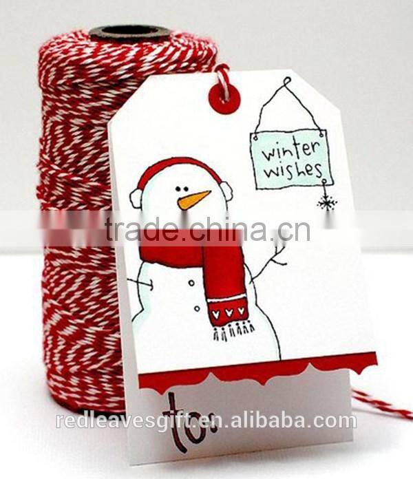 Christmas decoration custom hang tags, price tags, hanging ornament