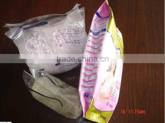 Granular, sheet, roll or irregular products such as candy, cookies, coffee, peanuts, , seeds, potato chips automatic sack packin