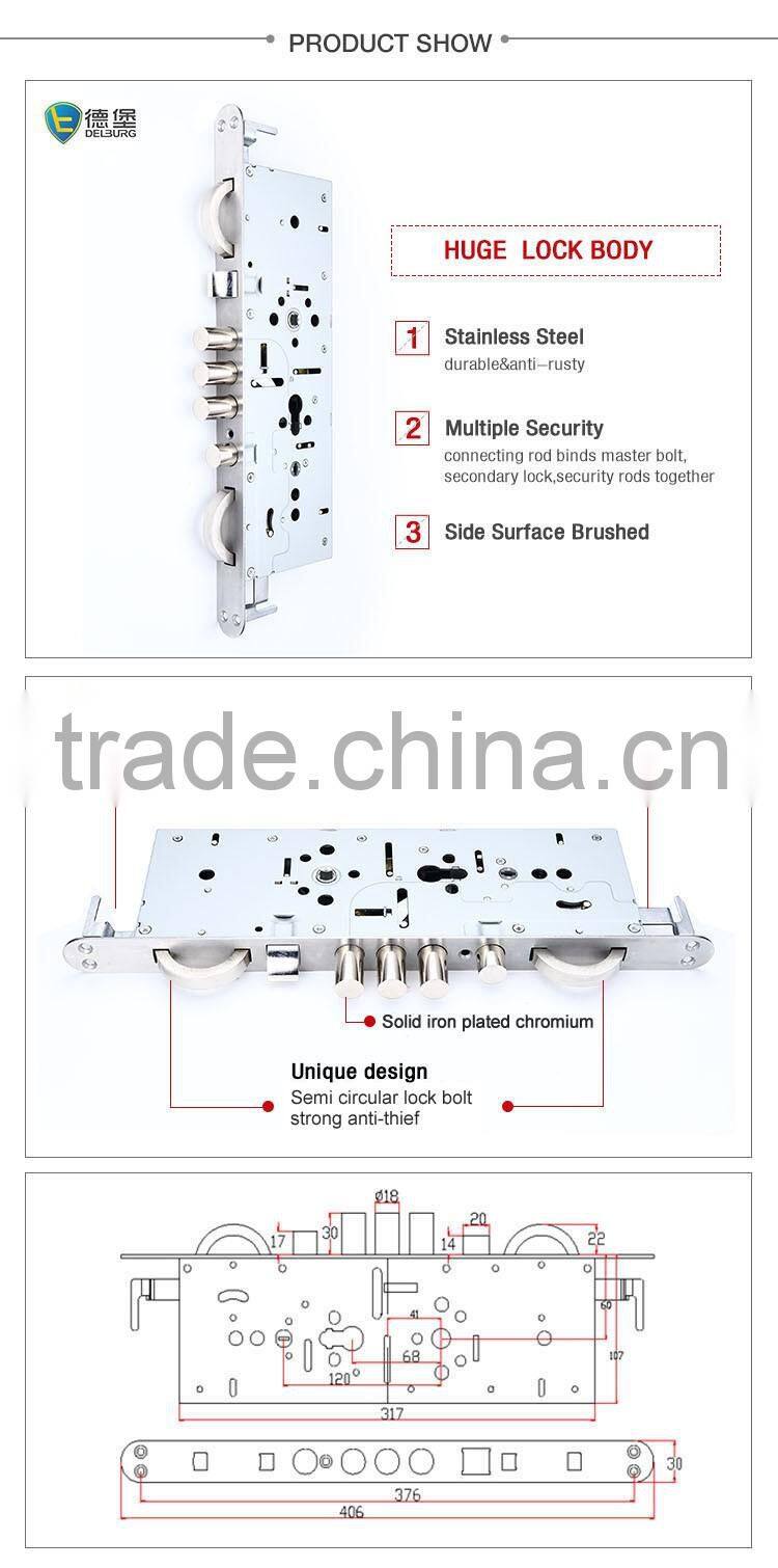 Real factory high security standard home door lock body