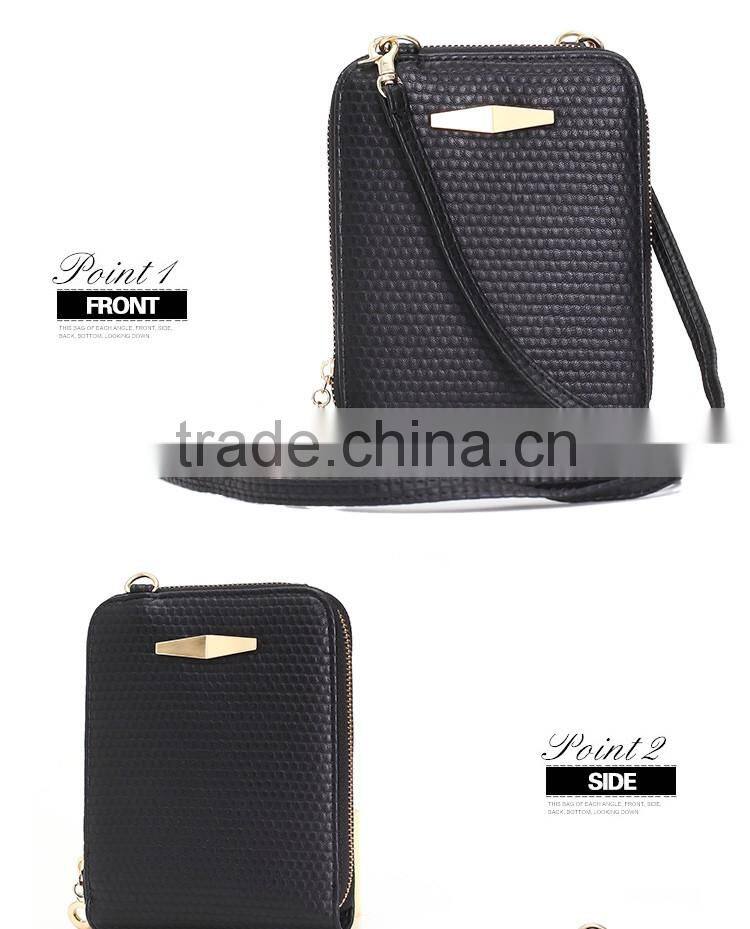 high quality black leather shoulder strap bag men manufacturer