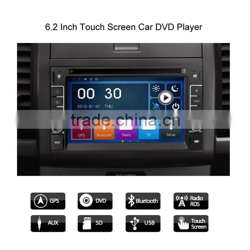 Double din 6.2'' universal car dvd player DK6533-D with newest Mirror-Link/3G/GPS/MSTAR2531 solution radio etc. features