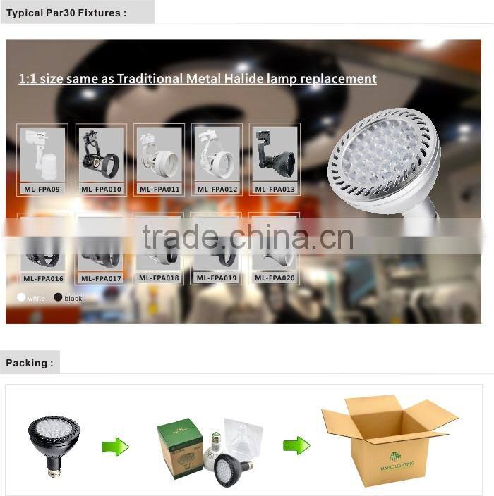 Magic Lighting Hot Selling PAR30 35W square microwave sensor Led ceiling Light for steam room