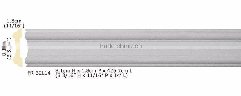Polystyrene High Quality Good price beautiful PU decorative Wall Chair Rails