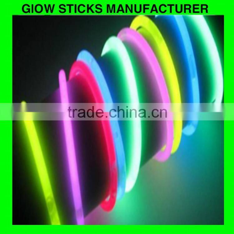 Customized size 5*275mm glow necklace, 100pcs per packing 11 inch glow sticks necklace