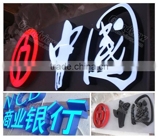 Outdoor advertising acrylic channel letter store glowing sign