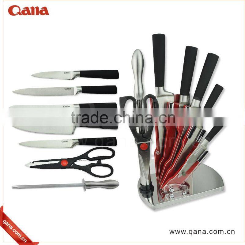 QANA hot sell damascus chef knife kitchen knifes in color Gift box