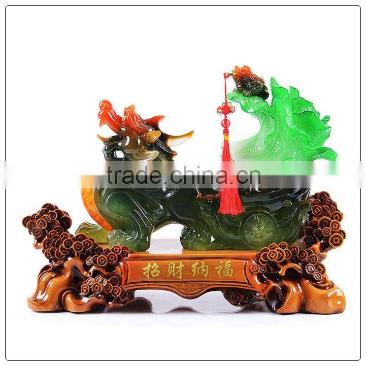 Jade color Resin Pi Sou , fengshui pixiu statue hot sales