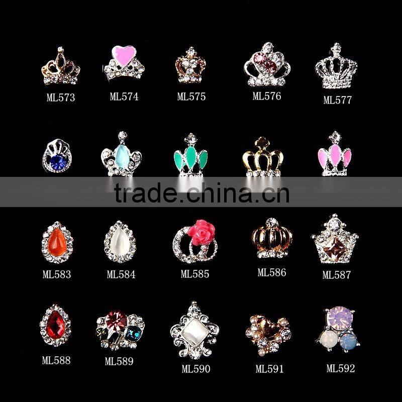 Various choice 3d Nail decoration nail alloy jewelry ML171-ML612