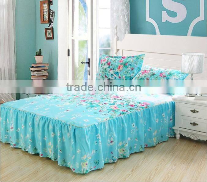 100% cotton printed fitted sheet cheap fitted sheet